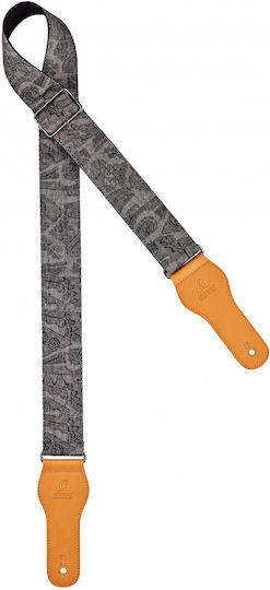Ortega Ocs-300 Gitarrengurt Anthrazit — 100% Baumwolle Verstellbar Premium Komfort