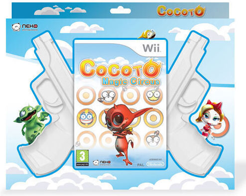 Cocoto Magic Circus Nintendo Wii + 2 Accesorii Pistol Wii Remote
