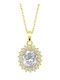 Lotus Watches Charm Rosette In Gold Plated Silver