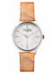 Alviero Martini 1a Classe Γυναικείο Ρολόι 32mm Μπαταρίας με Ασημί Δερμάτινο Λουράκι