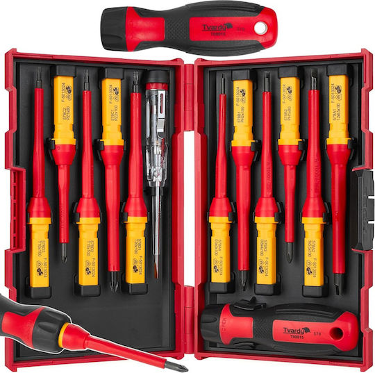 Tvardy Electrician Screwdriver Set 13 Pieces VDE 1000V Precision