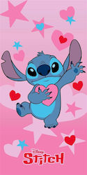 Πετσέτα Θαλάσσης Quick Dry Disney Home Lilo & Stitch 085 70x140 Baby Pink 100% Microfiber Πετσέτα Θαλάσσης Quick Dry Disney Home Lilo & Stitch 085 70x140 Baby Pink 100% Microfiber