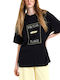 Women's Oversized Black T-shirt