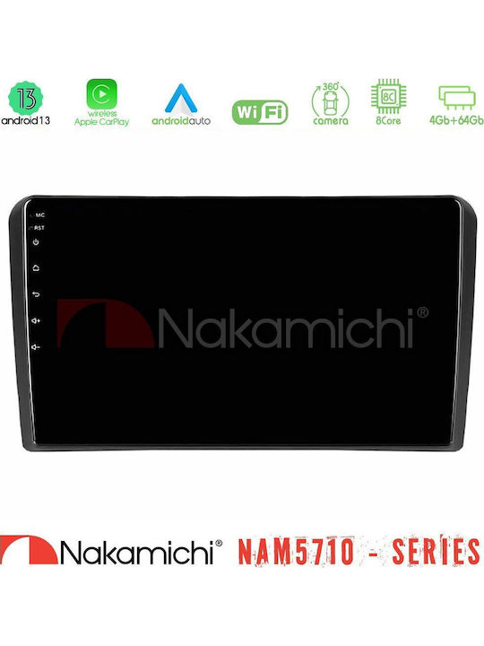 Nakamichi Car Audio System for Audi A3 8P 2003-2012 Bluetooth USB WiFi GPS Apple CarPlay Android Auto with 9" Touch Screen