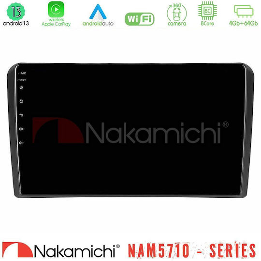 Nakamichi Car Audio System for Audi A3 8P 2003-2012 Bluetooth USB WiFi GPS Apple CarPlay Android Auto with 9" Touch Screen