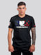T-shirt Black/blue/white/red BB-000090-BBWR