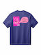 Short Sleeve Purple Blouse