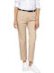 Damen Chino Hose Baumwoll-Beige