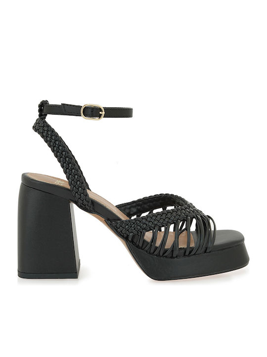 Exe Damen Sandalen Schwarz