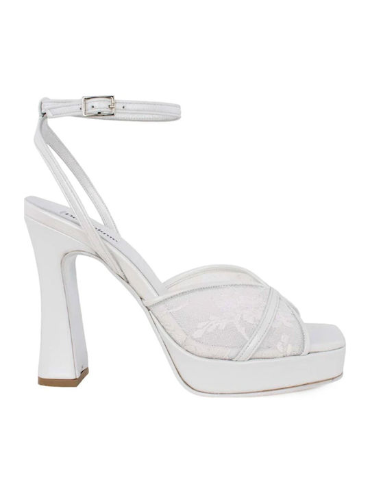 Dominique Shoes White Sandals