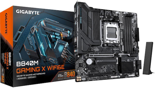 Gigabyte B840M Gaming X WIFI6E Motherboard Micro ATX με AMD AM5 Socket