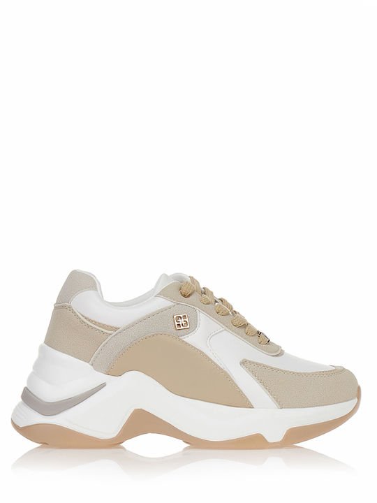 Tsoukalas Γυναικεία Sneakers Μπεζ