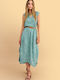 Summer Midi Dress Green