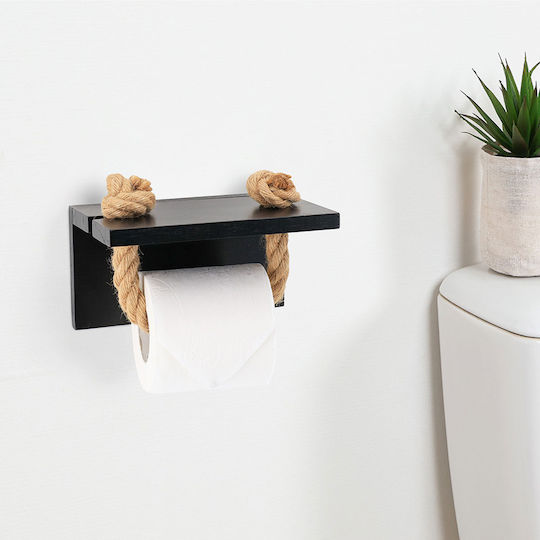 Papierhalter Hölzernes Schwarze