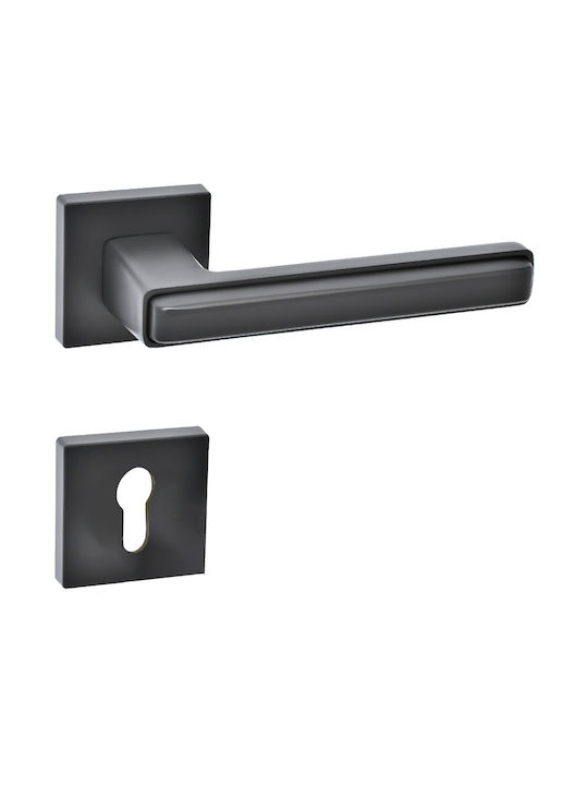 Best Design Lever Middle Door with Rosette Pair...