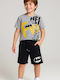 Kids Set With Shorts Summer 2 Pieces Gray