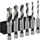 Rolson Set 6 HSS Drills with Hexagon Drill Top for Wood and Metal