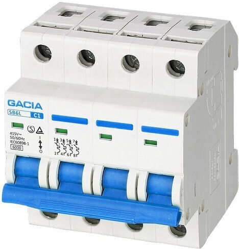 Eurolamp Automatic Circuit Breaker 32A Four Pole AC 500-43175