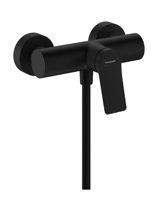 Hansgrohe Αναμεικτική Μπαταρία Ντουζιέρας Θερμοστατική Μαύρη