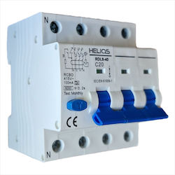 Helios Phasenrelais Leckage der Erde Tetrapol 400V