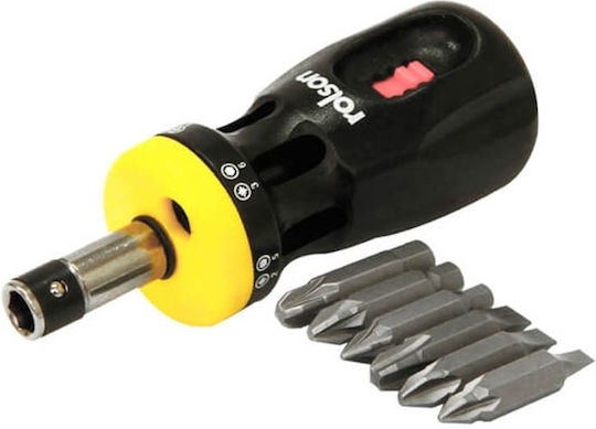 Rolson Ratchet Screwdriver with Interchangeable Tips