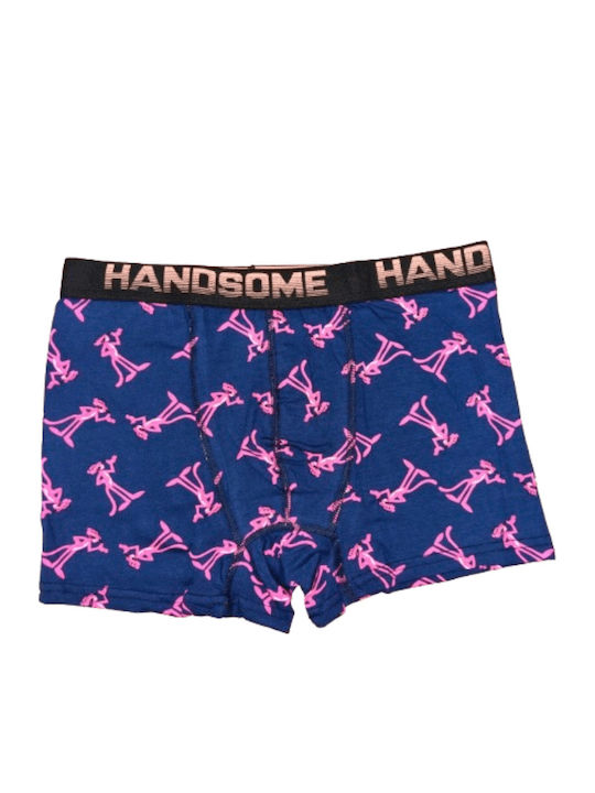 Men's Boxer Pink Printed