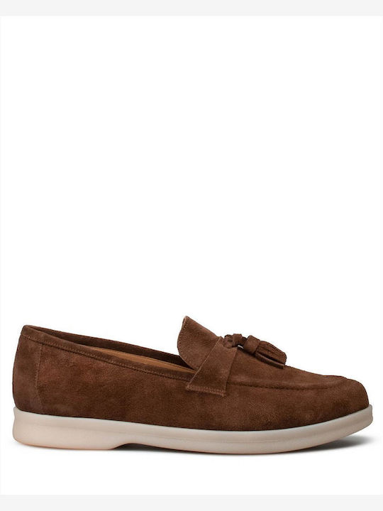 Mourtzi Women's Loafers in Brown Colour
