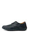 Leather Men's Casual Anatomic Black Shoes