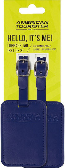 American Tourister Етикет за багаж Син 2 броя