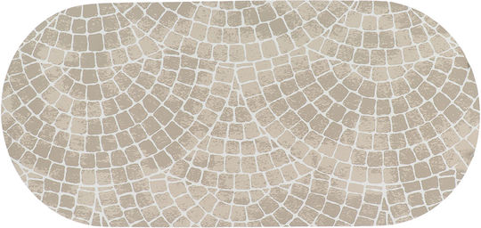 Oval Bath Mat T-d Eden 7611817 Gray 45x100cm