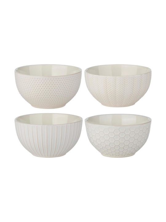 Atmosphera Bol Servire Rotund Ceramic Alb cu Diametru 14.3 cm