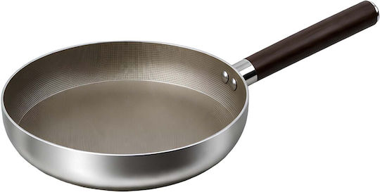 Cheffinger 20cm Induktionspfanne mit Antihaftbeschichtung Holzoptik Griff Silber