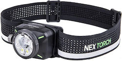 Nextorch Rechargeable LED Head Flashlight IP67 with Maximum Brightness 1200lm