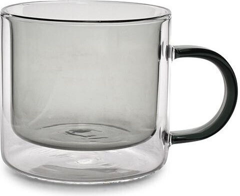 Onahome Κούπες Σετ 2τμχ Διπλό Τοίχωμα Grey 270ml