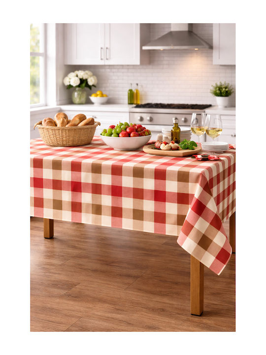 Kipper Τραπεζομάντηλο 6997 Κόκκινο 140x140εκ.
