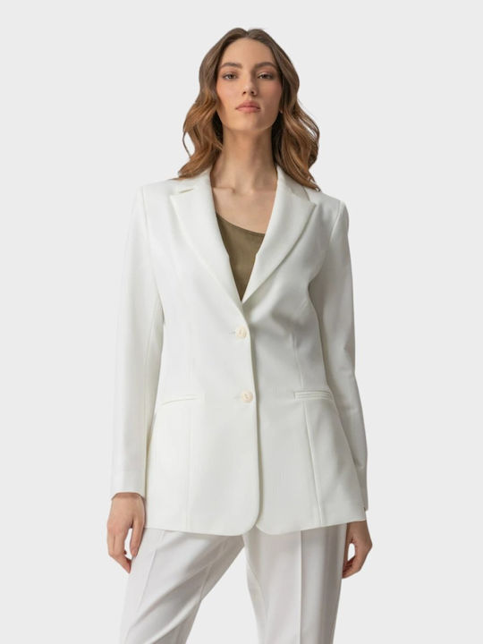 Chrisper Damen Blazer Weiß