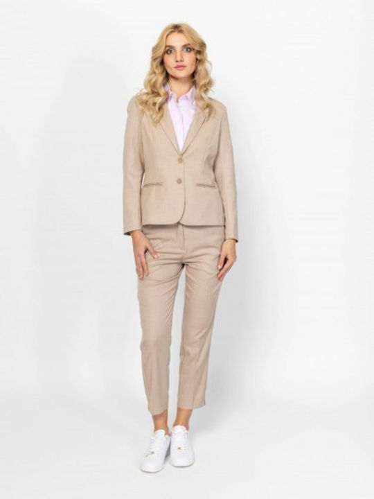 Heavy Tools Blazer Für Damen Beige Heavy Tools Blazer Für Damen Beige