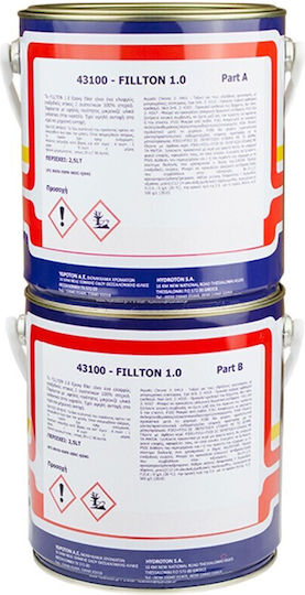 Hydroton Αφρόστοκος Εποξειδικός / 2 Συστατικών / Νερού / Πολυεστερικός Γαλάζιος 500ml
