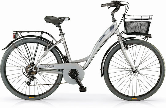 MBM Agora 28" Hellblaues Stadtfahrrad mit 6 Gängen