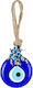 Dekorative Hängende Wand Blau Matohantresse Fransen 9cm