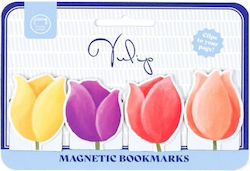 Μαγνητικοί Σελιδοδείκτες Tulips 4τμχ Puckator