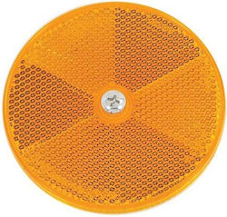 Round Orange Reflector 84mm Screw Neilsen Ct5360