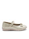 Kids Ballerinas with Hoop & Loop Closure Gold