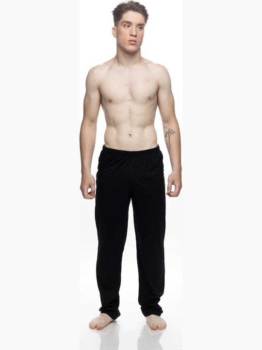 Galaxy Winter Men's Pyjama Pants Cotton Black