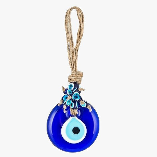 Ochi Albastru Talisman Norocos Suspendat Decorativ De Perete Afele 10cm