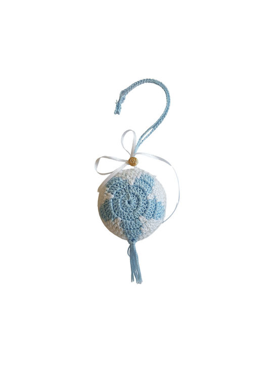 Jeenie Handmade Hanging Light Blue Flower Lucky Charm