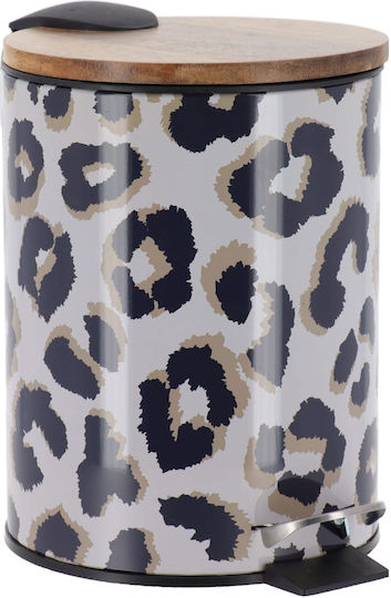 Metallic Bathroom Bin Soft Close 3l Ecru