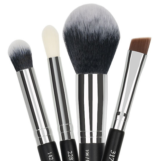 SensoPro Set Cu Pensule De Machiaj Pentru Eye Liner Din Perie Sintetică 4 Bucăți