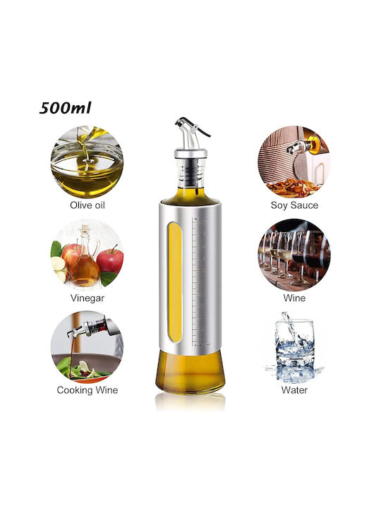 Vinegar Oil Can Glass with Flow 500ml