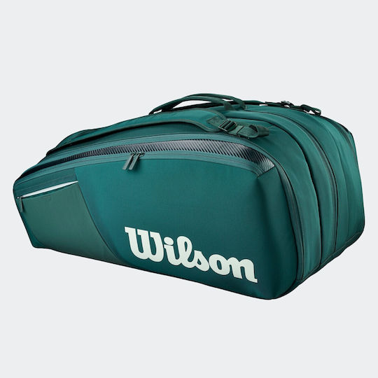 Wilson Super Tour Blade Shoulder Hand Tennis Bag 15 Rackets Green